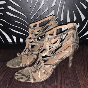 Snakeskin Heeled Sandals 👡✨